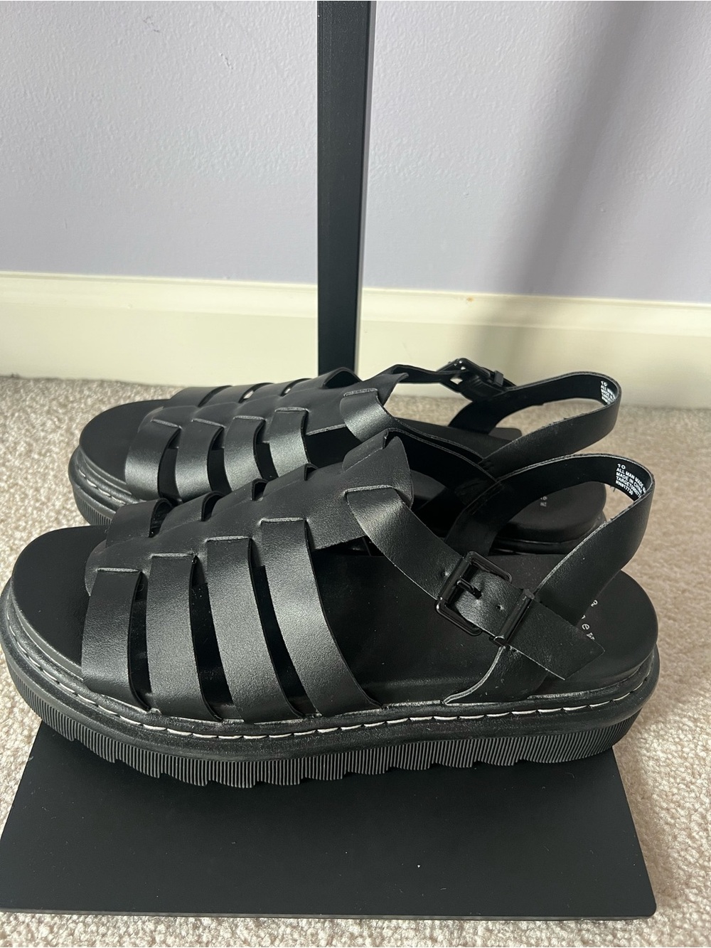 a new day Black Woven Fisherman Sandal